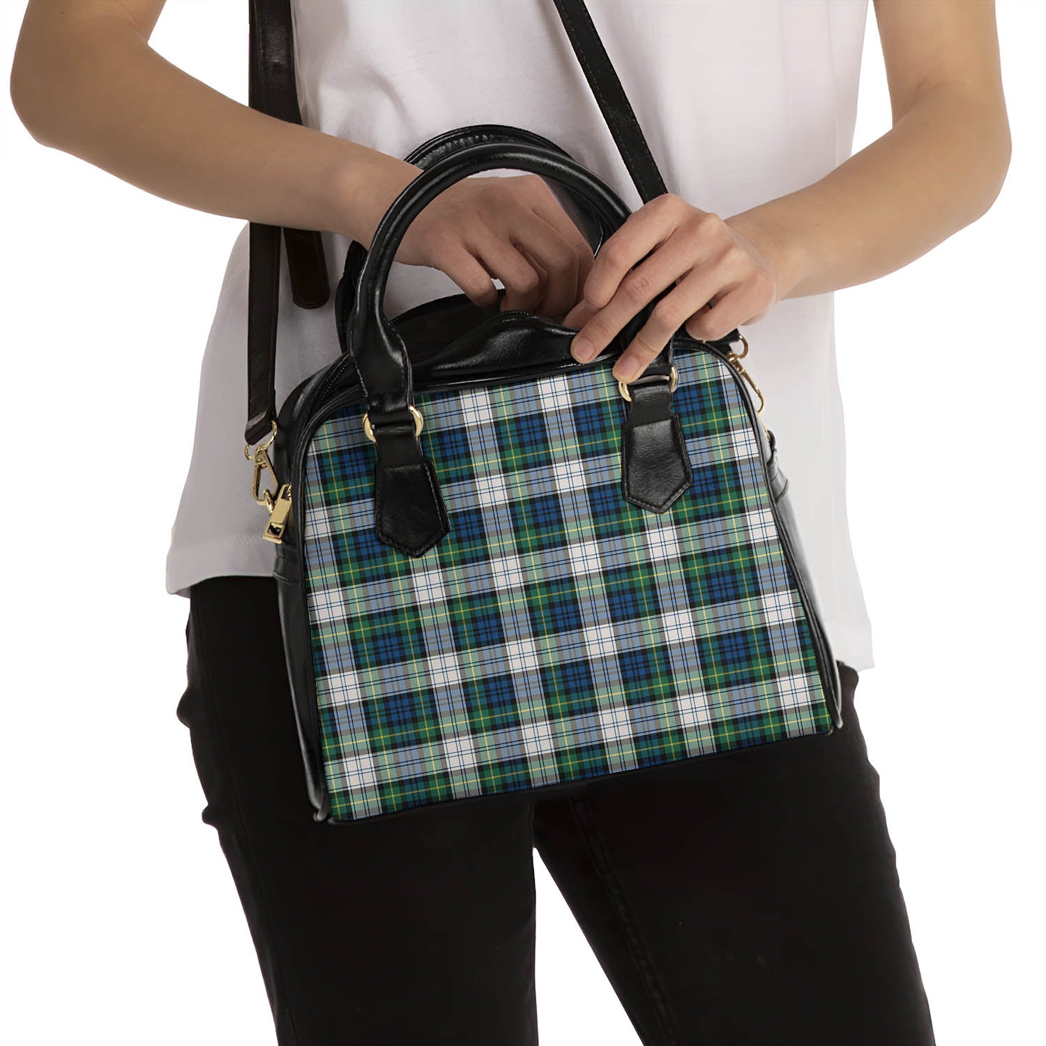 Gordon Dress Ancient Tartan Shoulder Handbags - Tartanvibesclothing