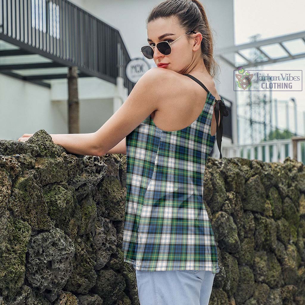 Tartan Vibes Clothing Gordon Dress Ancient Tartan Loose Halter Neck Camisole