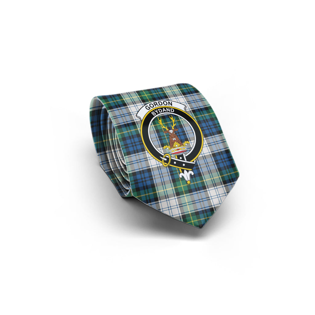 Gordon Dress Ancient Tartan Classic Necktie with Family Crest - Tartan Vibes Clothing