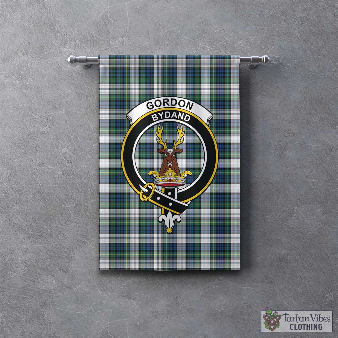 Tartan Vibes Clothing Gordon Dress Ancient Tartan Gonfalon, Tartan Banner with Family Crest