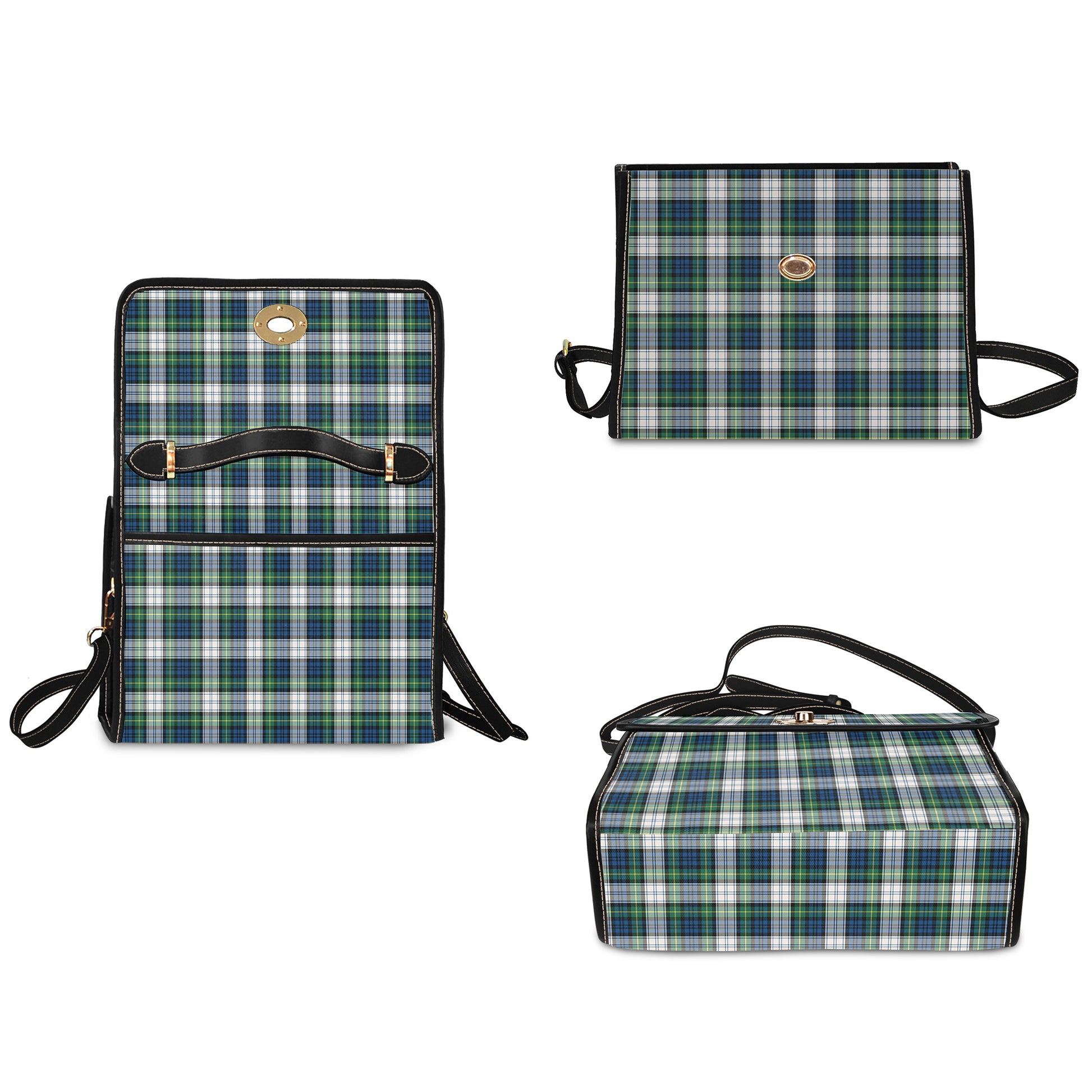 gordon-dress-ancient-tartan-leather-strap-waterproof-canvas-bag