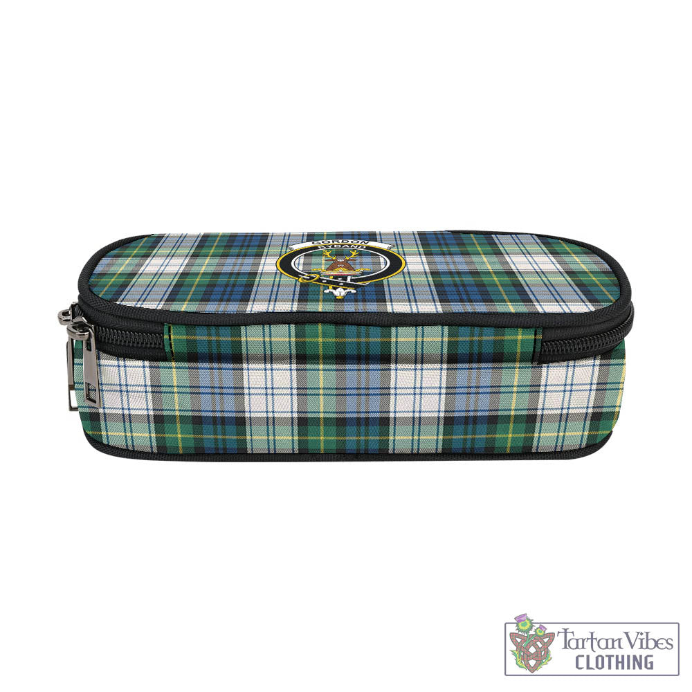 Tartan Vibes Clothing Gordon Dress Ancient Tartan Pen and Pencil Case with Family Crest