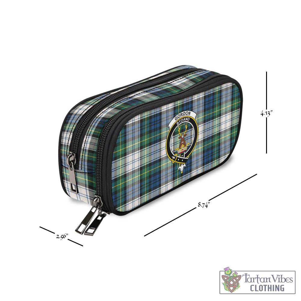 Tartan Vibes Clothing Gordon Dress Ancient Tartan Pen and Pencil Case with Family Crest