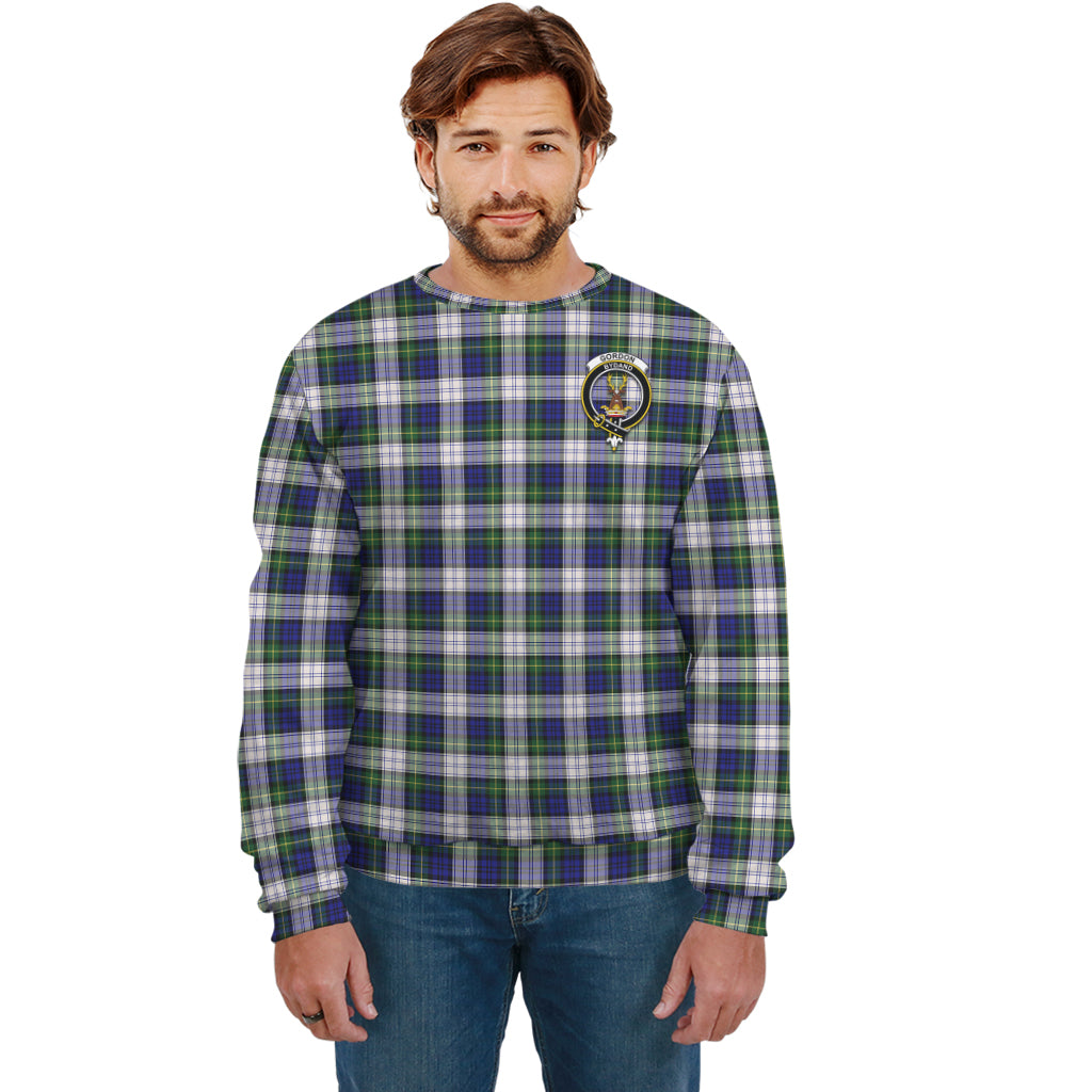 Gordon Dress Modern Tartan Sweatshirt with Family Crest Unisex - Tartan Vibes Clothing