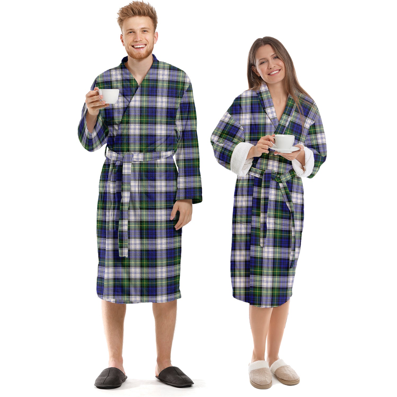 Gordon Dress Modern Tartan Bathrobe Unisex S - Tartan Vibes Clothing