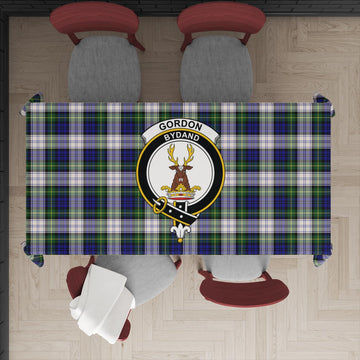 Gordon Dress Modern Tartan Tablecloth with Family Crest