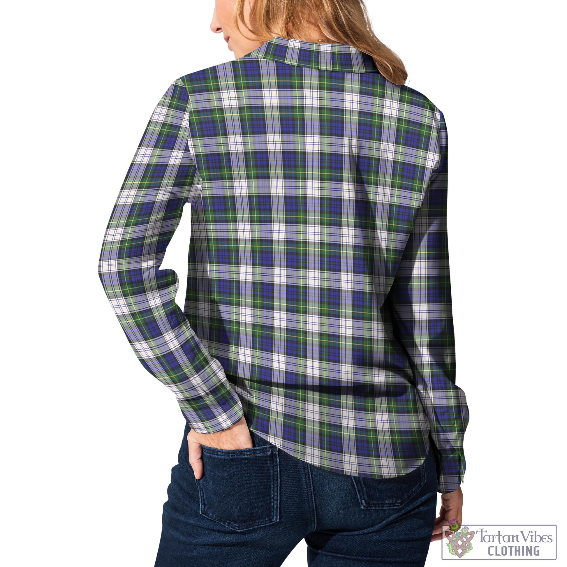 Gordon Dress Modern Tartan Womens Casual Shirt