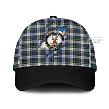 Gordon Dress Modern Tartan Classic Cap with Family Crest In Me Style