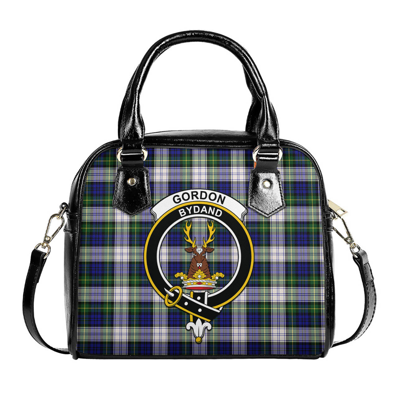 Gordon Dress Modern Tartan Shoulder Handbags with Family Crest One Size 6*25*22 cm - Tartanvibesclothing