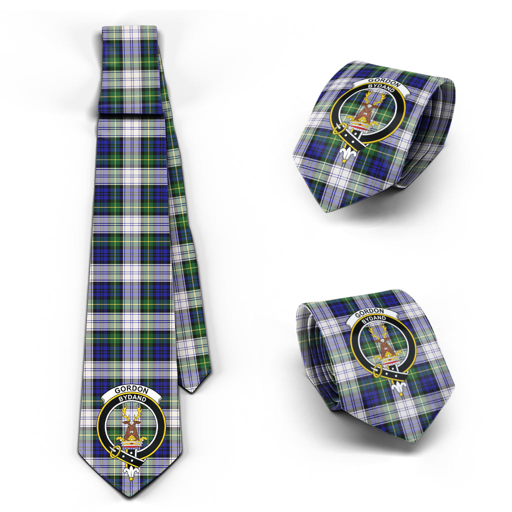 Gordon Dress Modern Tartan Classic Necktie with Family Crest Necktie One Size - Tartan Vibes Clothing