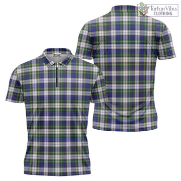 Gordon Dress Modern Tartan Zipper Polo Shirt