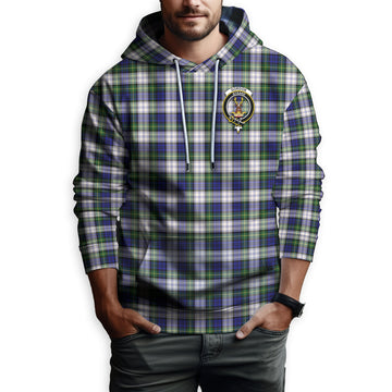 Gordon Dress Modern Tartan Hoodie with Family Crest