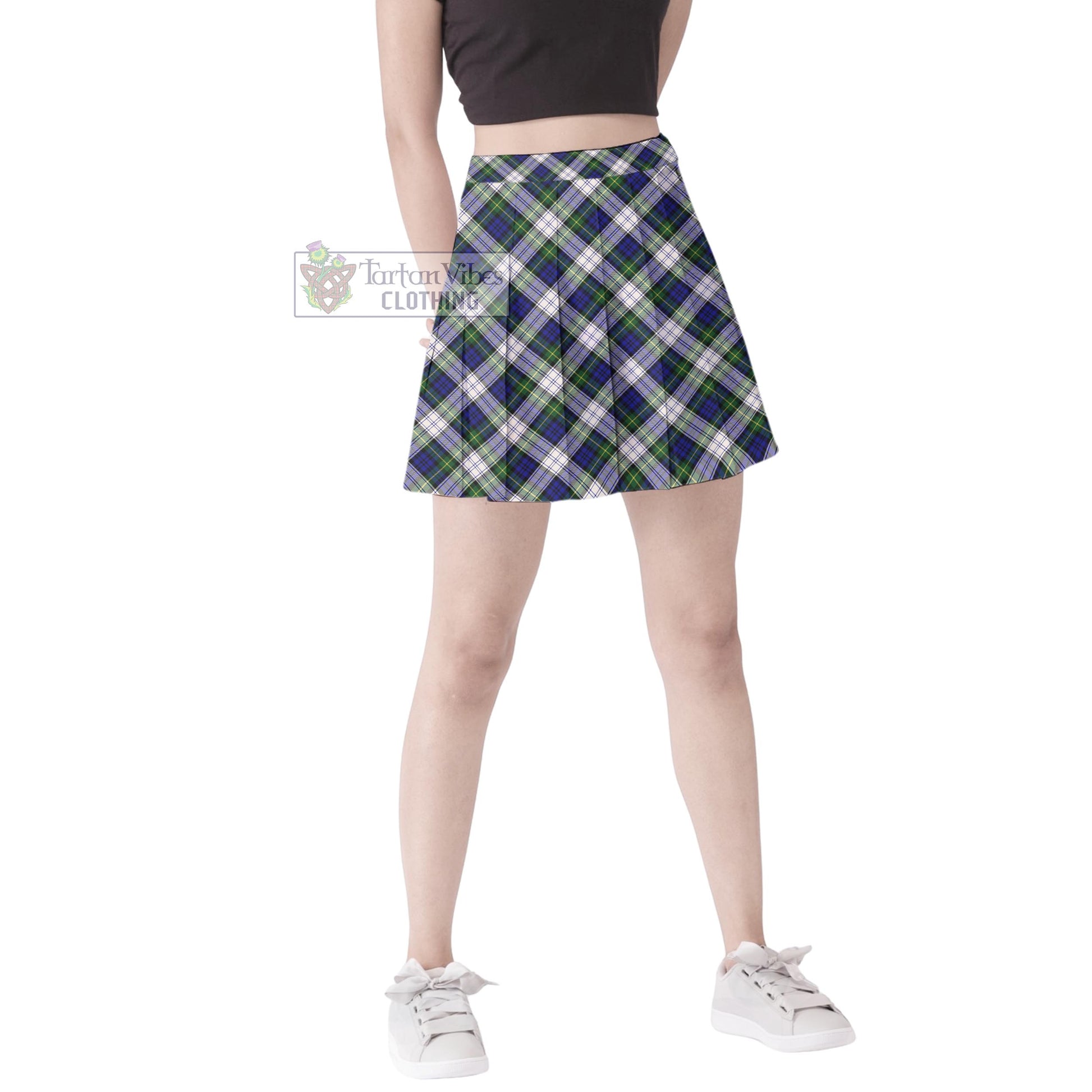 Tartan Vibes Clothing Gordon Dress Modern Tartan Women's Plated Mini Skirt