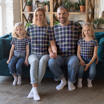 Gordon Dress Modern Tartan T-Shirt with Family Crest