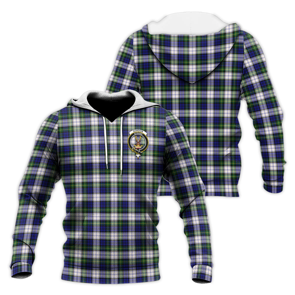 gordon-dress-modern-tartan-knitted-hoodie-with-family-crest