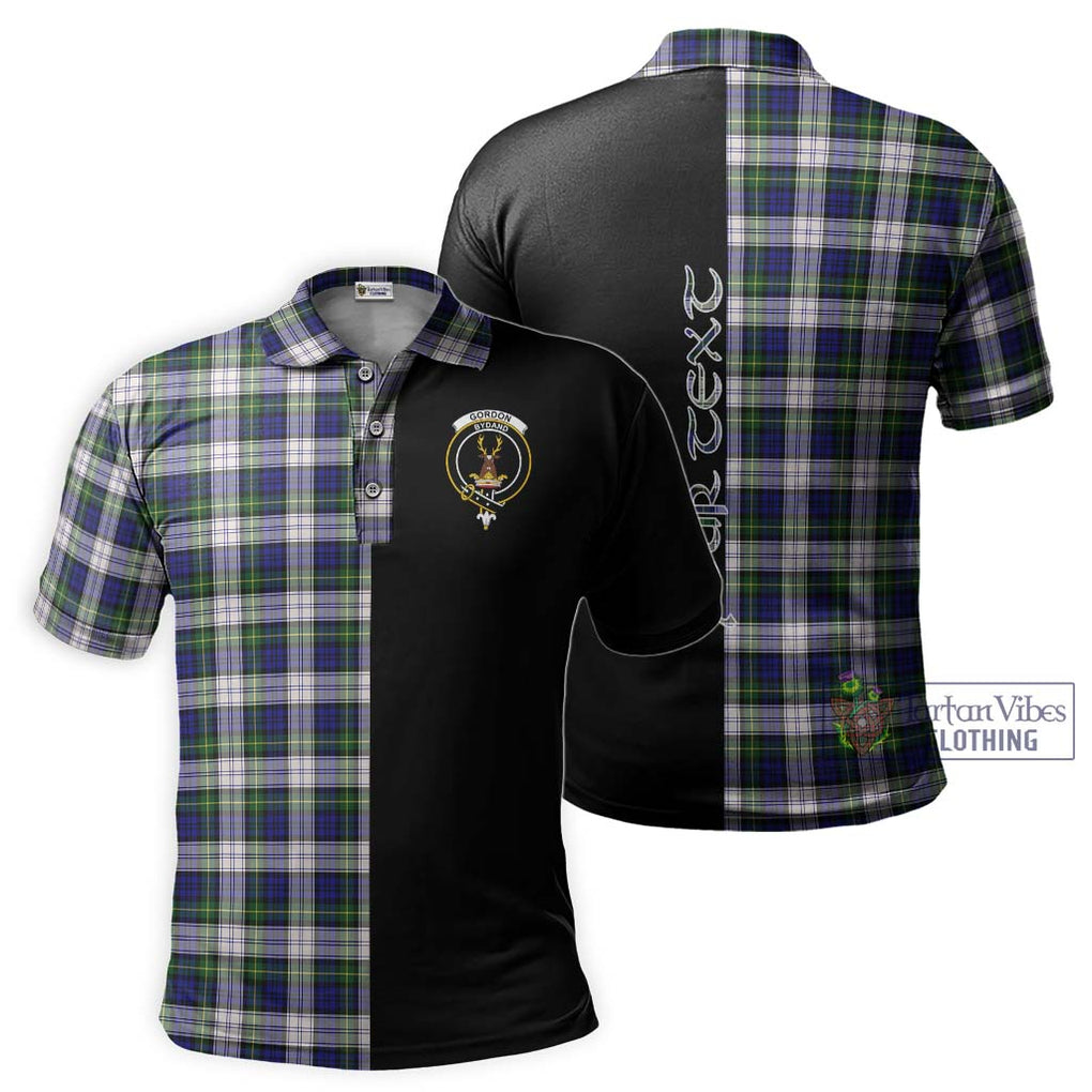 Gordon Dress Modern Tartan Polo Shirt with Family Crest and Half Of Me Style Kid - Tartanvibesclothing Shop