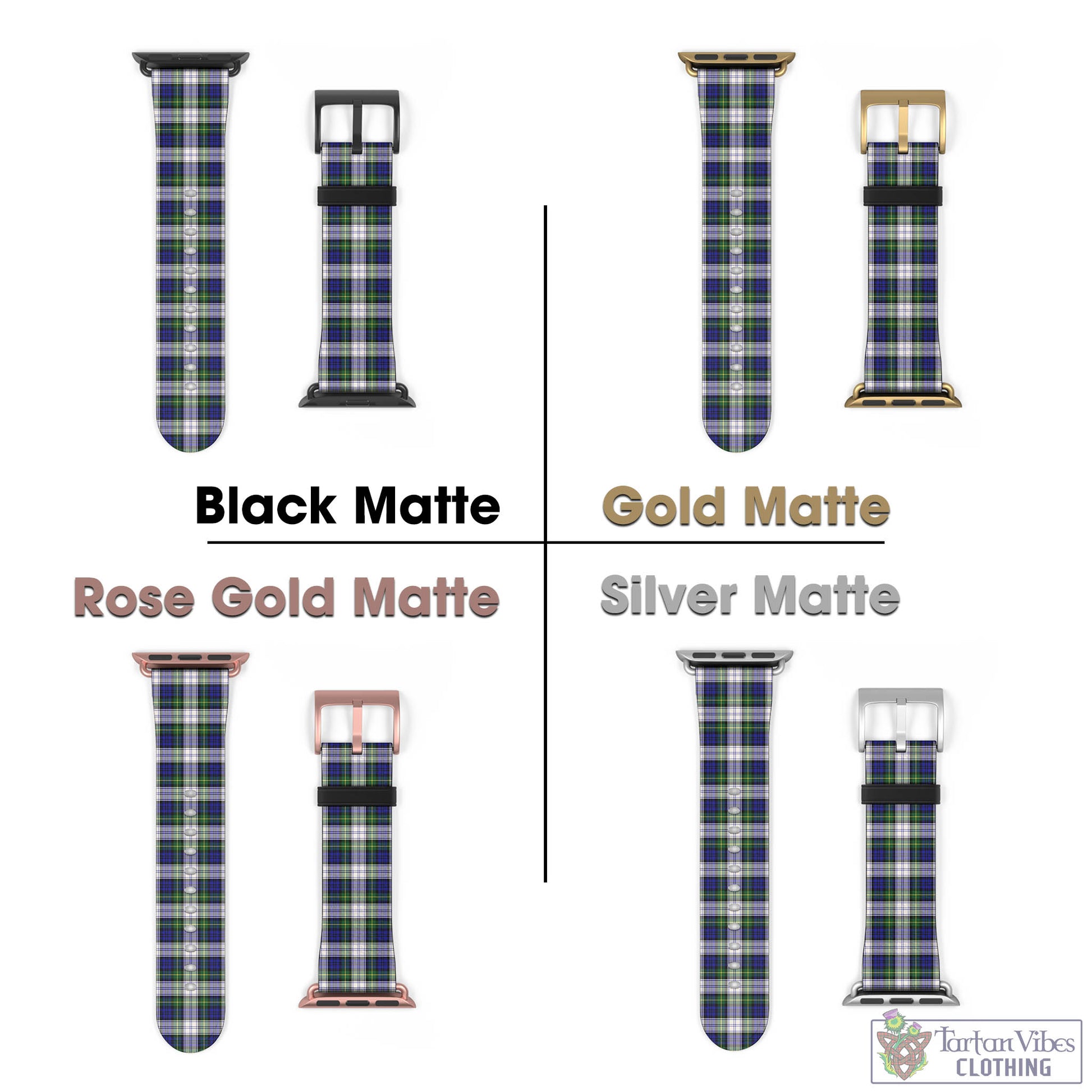 Tartan Vibes Clothing Gordon Dress Modern Tartan Watch Band