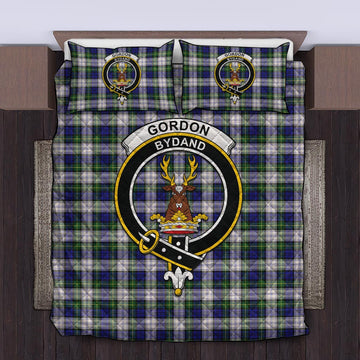 Gordon Dress Modern Tartan Quilt Bed Set with Family Crest