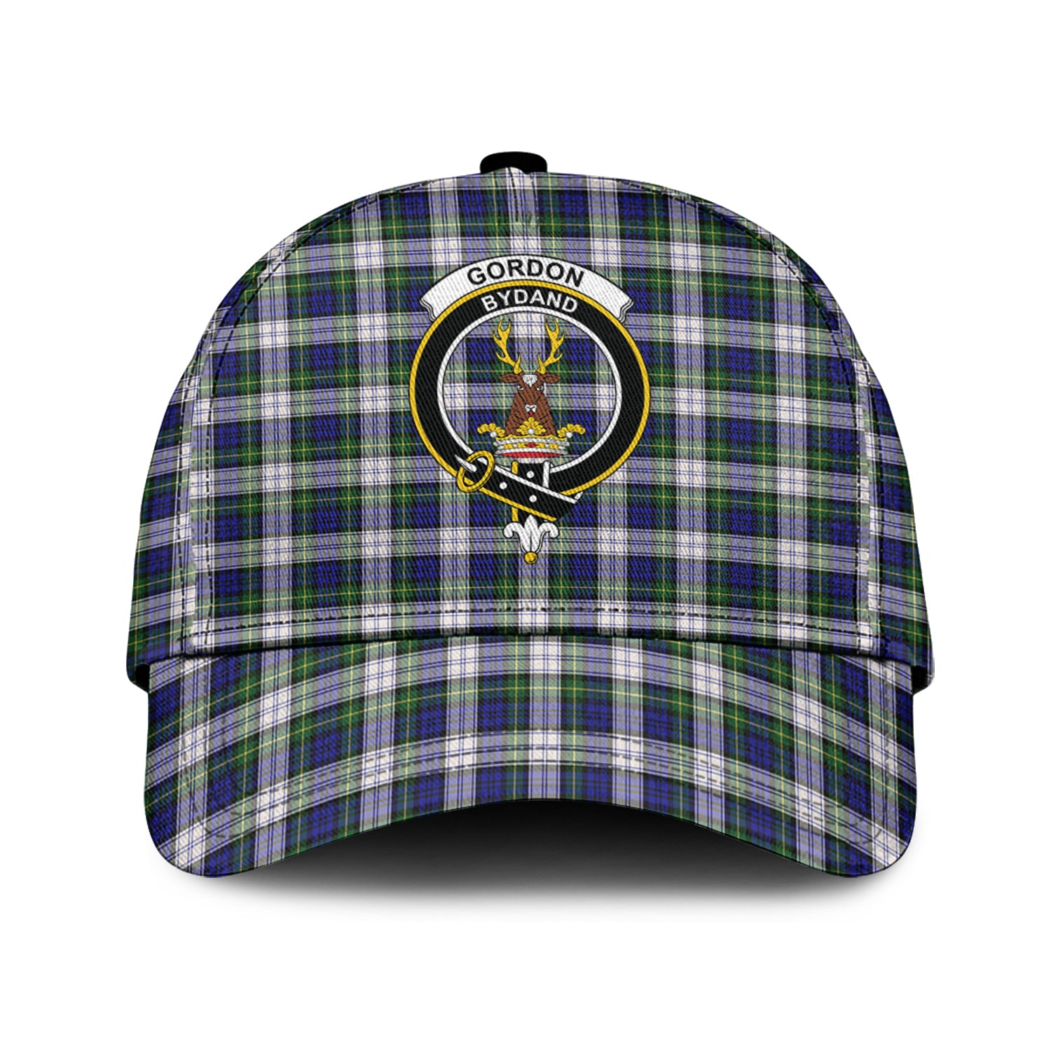 Gordon Dress Modern Tartan Classic Cap with Family Crest Classic Cap Universal Fit - Tartan Vibes Clothing