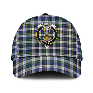 Gordon Dress Modern Tartan Classic Cap with Family Crest