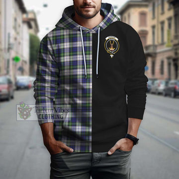 Gordon Dress Modern Tartan Hoodie with Family Crest and Half Of Me Style