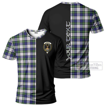 Gordon Dress Modern Tartan T-Shirt with Family Crest and Half Of Me Style