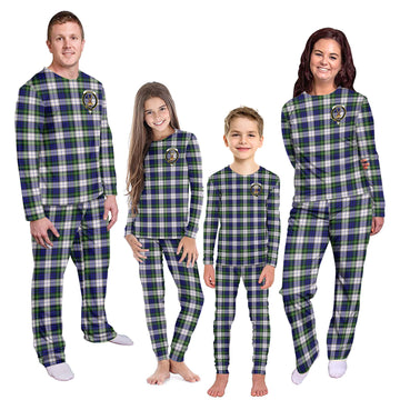 Gordon Dress Modern Tartan Pajamas Family Set with Family Crest