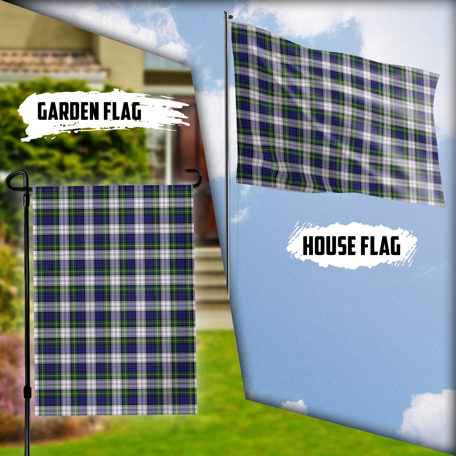 Gordon Dress Modern Tartan Flag Garden Flag (Vertical) - Tartan Vibes Clothing