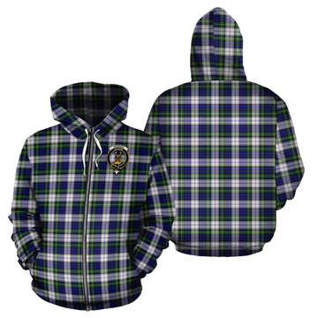 Gordon Dress Modern Tartan Hoodie with Family Crest