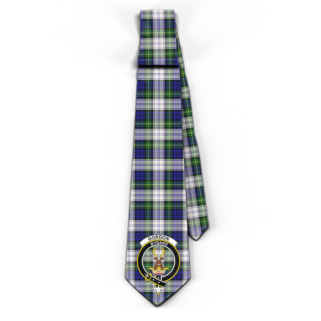 Gordon Dress Modern Tartan Classic Necktie with Family Crest - Tartan Vibes Clothing