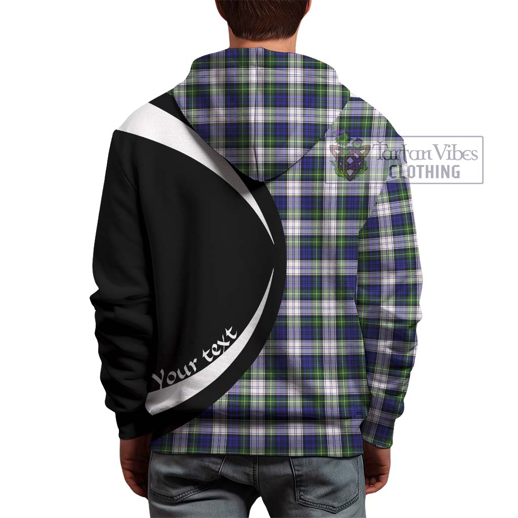 Tartan Vibes Clothing Gordon Dress Modern Tartan Hoodie with Family Crest Circle Style