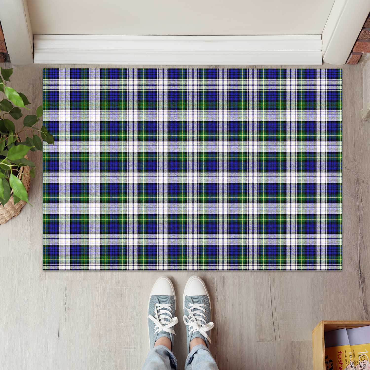 Gordon Dress Modern Tartan Door Mat - Tartanvibesclothing