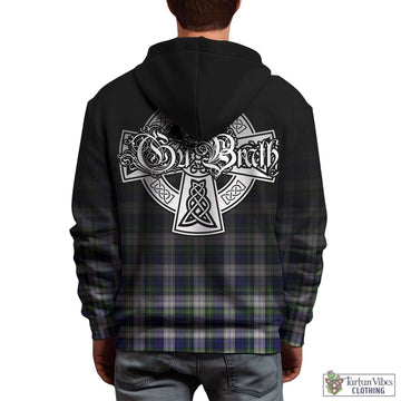 Gordon Dress Modern Tartan Hoodie Featuring Alba Gu Brath Family Crest Celtic Inspired