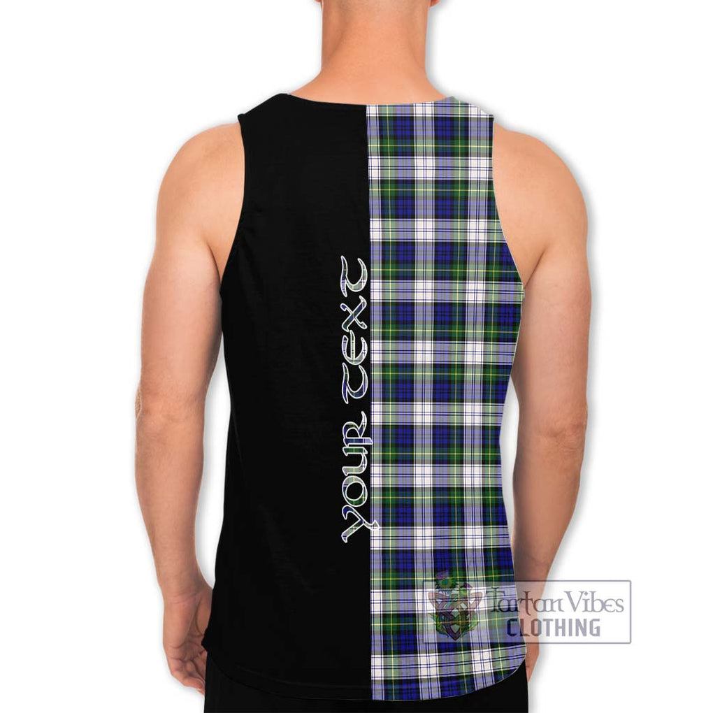 Gordon Dress Modern Tartan Men's Tank Top with Family Crest and Half Of Me Style - Tartanvibesclothing Shop