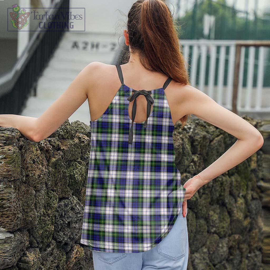 Tartan Vibes Clothing Gordon Dress Modern Tartan Loose Halter Neck Camisole