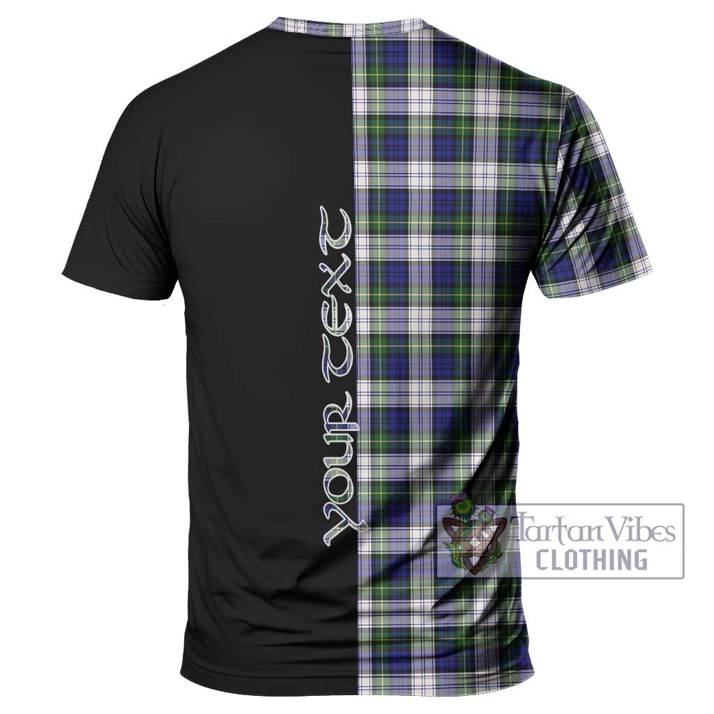 Gordon Dress Modern Tartan T-Shirt with Family Crest and Half Of Me Style - Tartanvibesclothing Shop