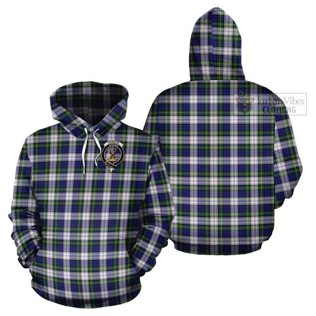 Gordon Dress Modern Tartan Cotton Hoodie with Family Crest Pullover Hoodie - Tartan Vibes Clothing