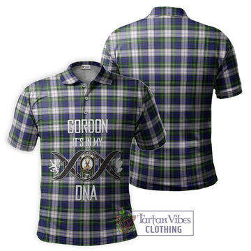 Gordon Dress Modern Tartan Polo Shirt with Family Crest DNA In Me Style