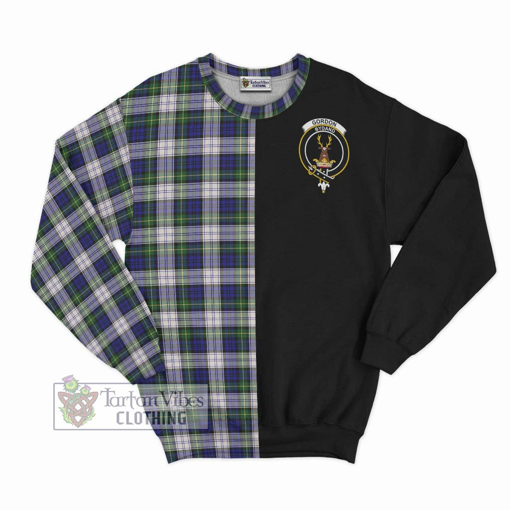 Gordon Dress Modern Tartan Sweatshirt with Family Crest and Half Of Me Style - Tartanvibesclothing Shop