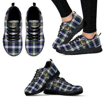 Gordon Dress Modern Tartan Sneakers with Family Crest