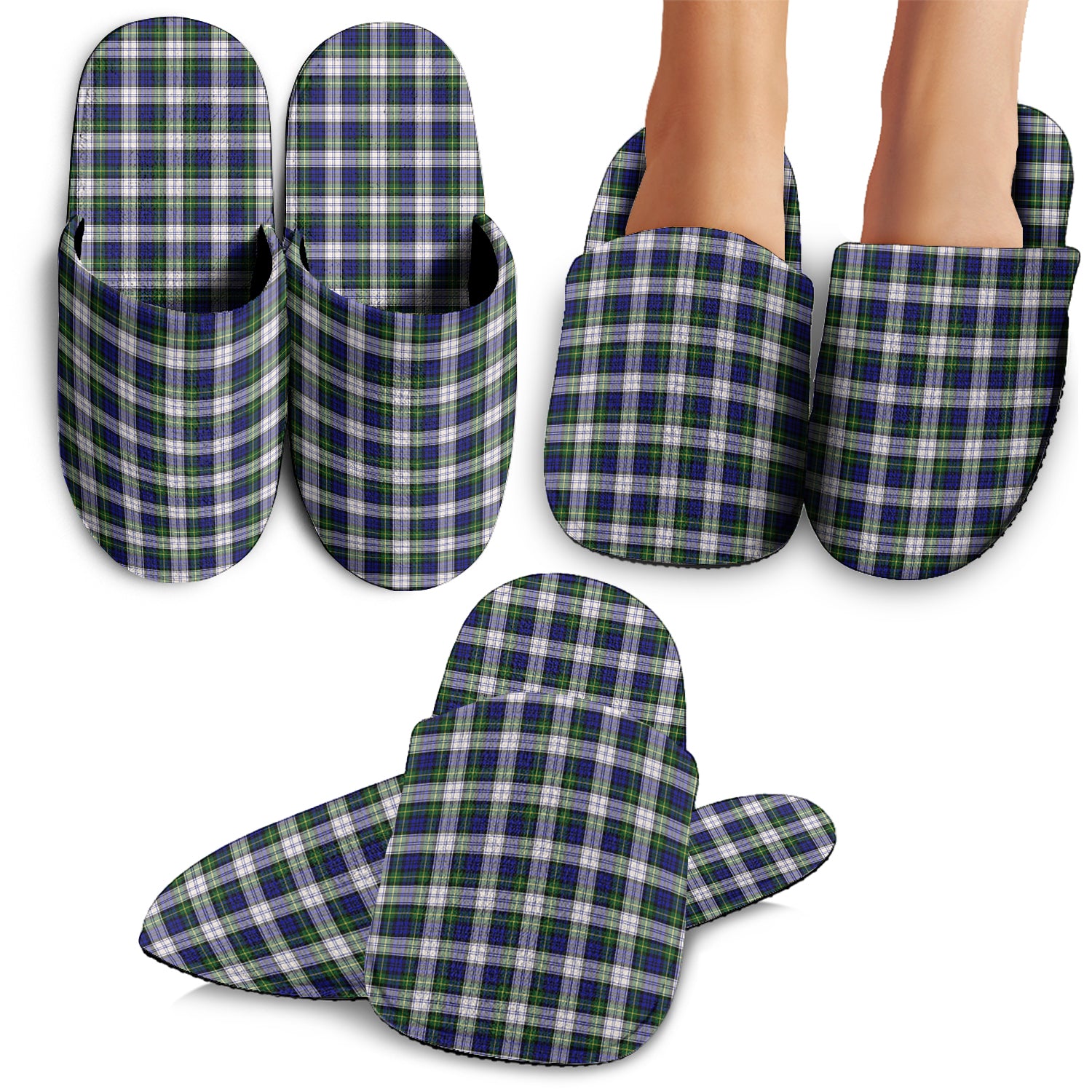 Gordon Dress Modern Tartan Home Slippers - Tartanvibesclothing