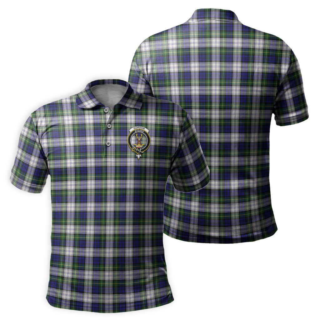 Gordon Dress Modern Tartan Men's Polo Shirt with Family Crest - Tartan Vibes Clothing