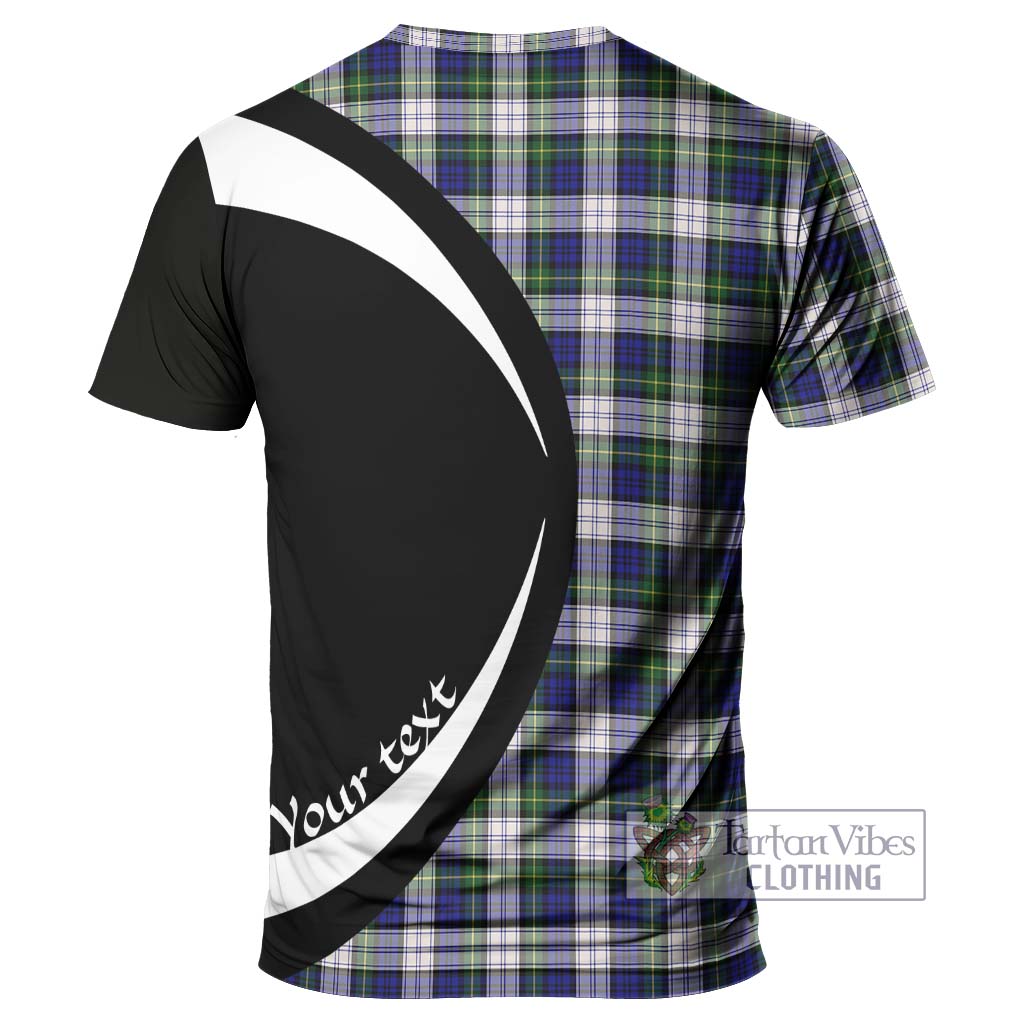 Tartan Vibes Clothing Gordon Dress Modern Tartan T-Shirt with Family Crest Circle Style