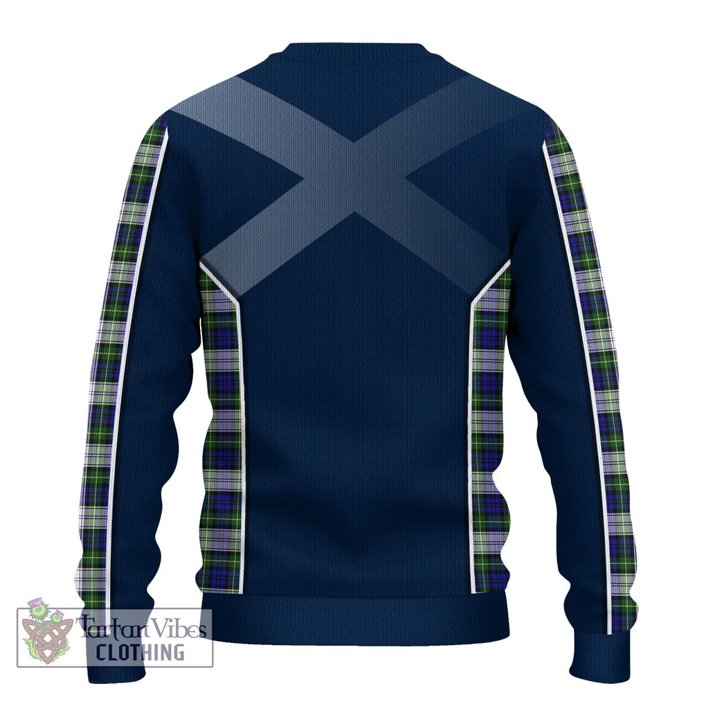 Gordon Dress Modern Tartan Knitted Sweater with Family Crest and Lion Rampant Vibes Sport Style - Tartan Vibes Clothing