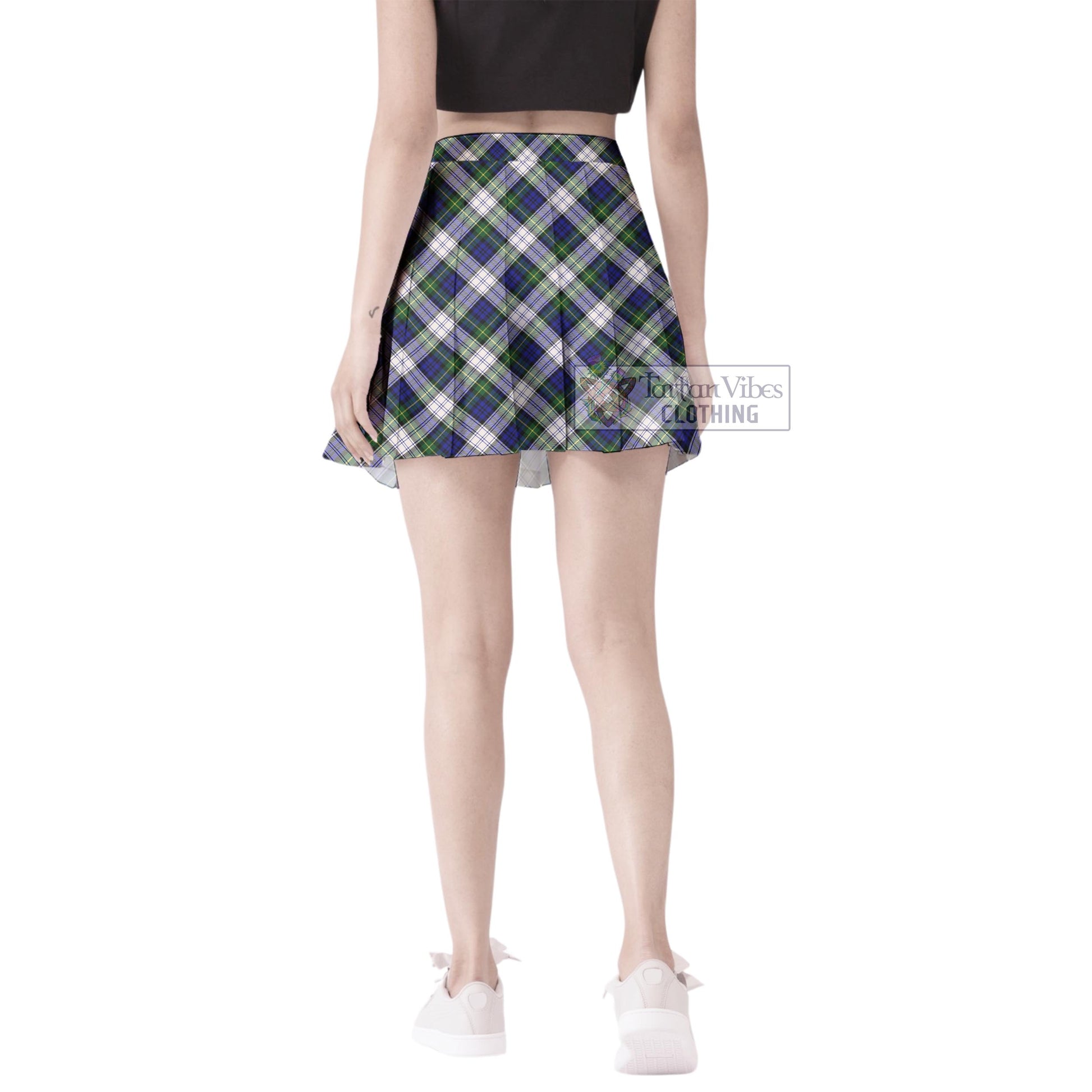 Tartan Vibes Clothing Gordon Dress Modern Tartan Women's Plated Mini Skirt