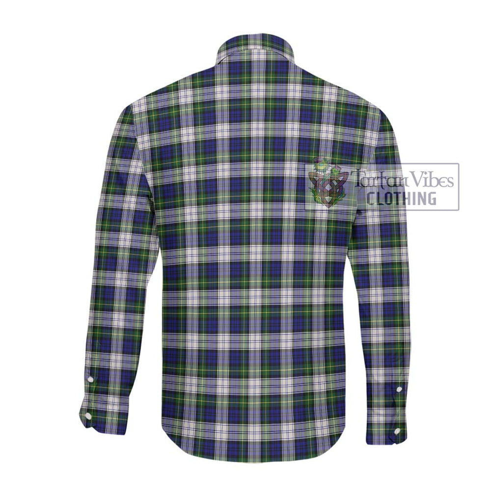 Gordon Dress Modern Tartan Long Sleeve Button Shirt with Family Crest DNA In Me Style - Tartanvibesclothing Shop