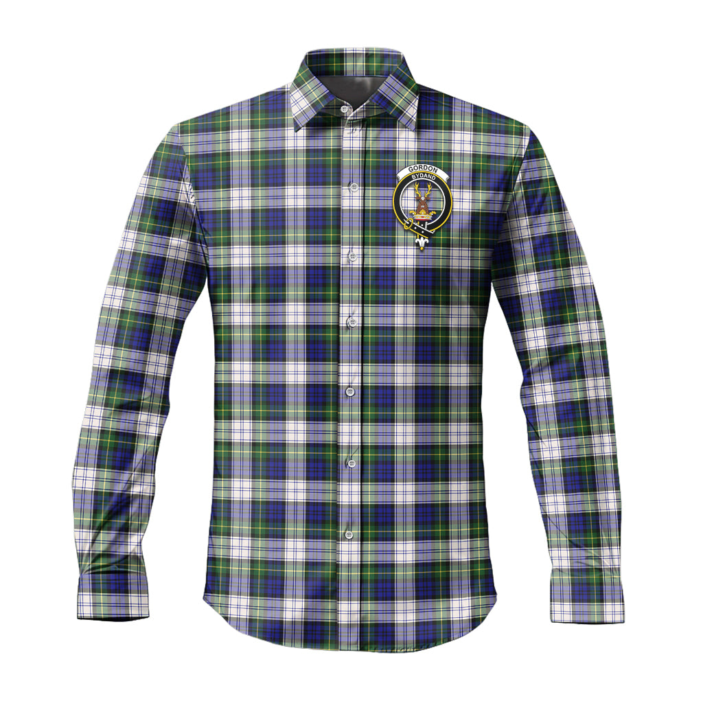 gordon-dress-modern-tartan-long-sleeve-button-up-shirt-with-family-crest