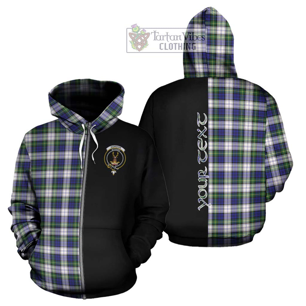 Gordon Dress Modern Tartan Hoodie with Family Crest and Half Of Me Style - Tartanvibesclothing Shop