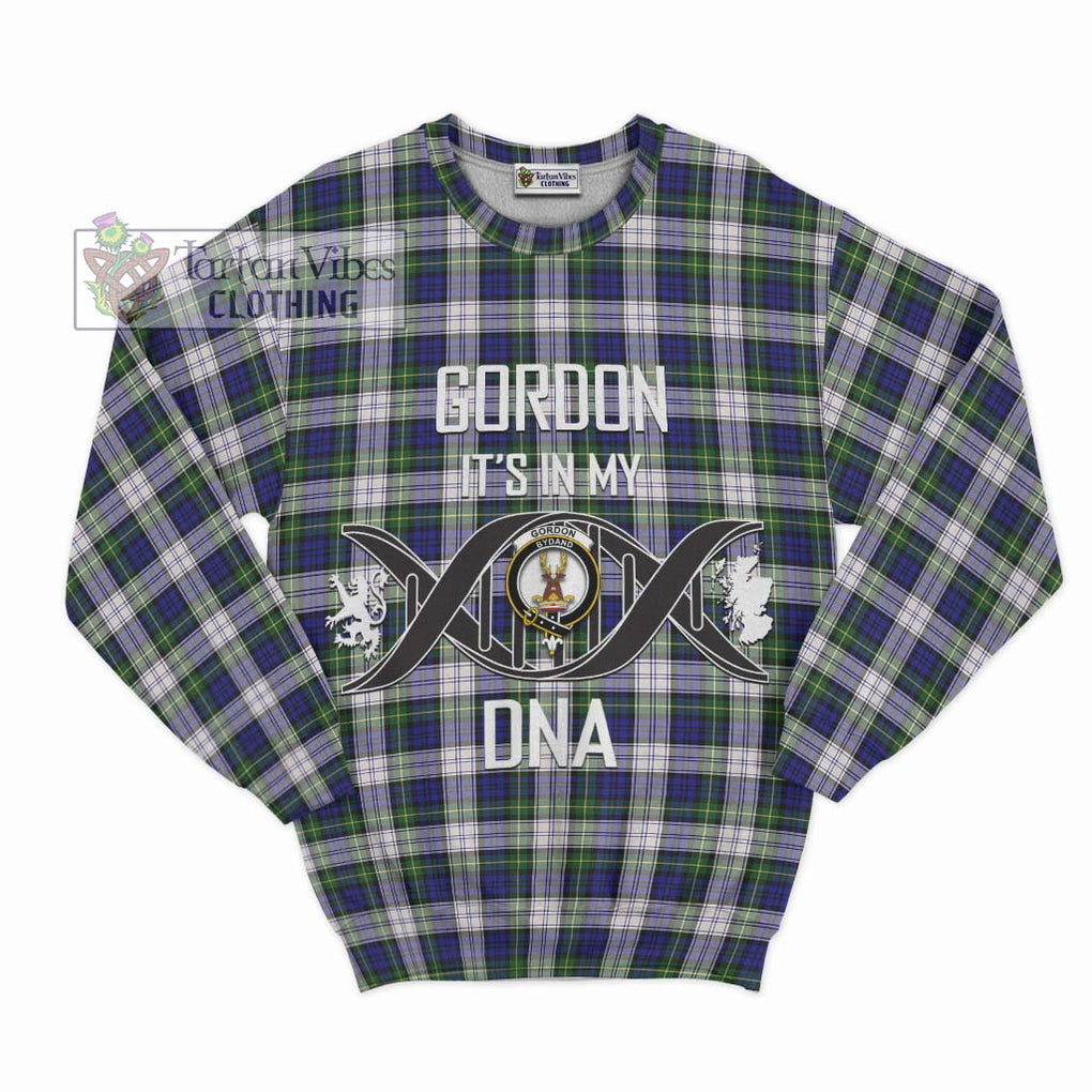 Gordon Dress Modern Tartan Sweatshirt with Family Crest DNA In Me Style - Tartanvibesclothing Shop