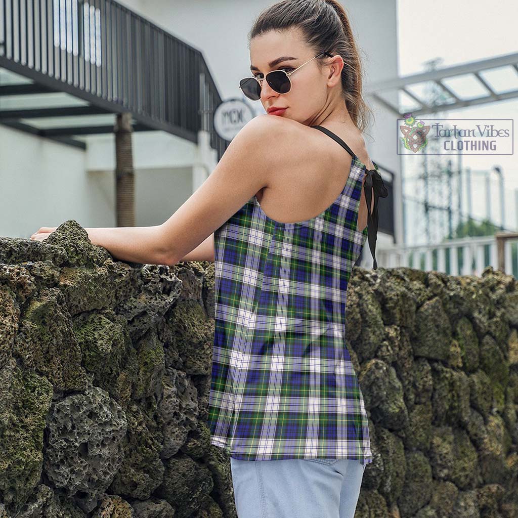 Tartan Vibes Clothing Gordon Dress Modern Tartan Loose Halter Neck Camisole